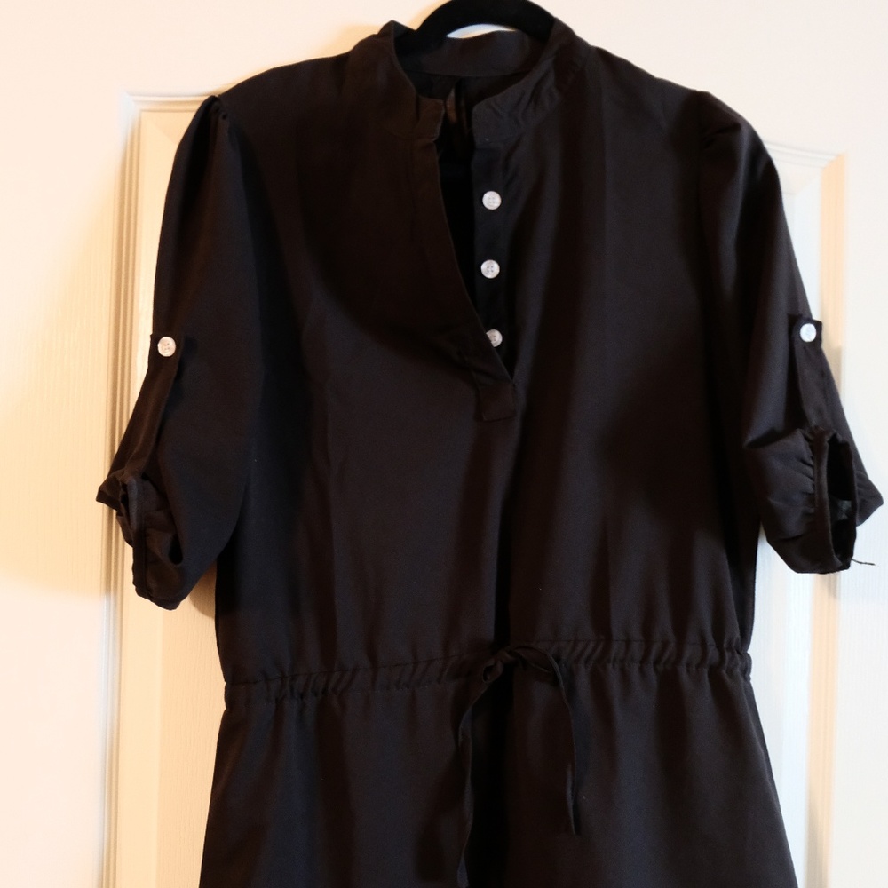 Black 3 button dress